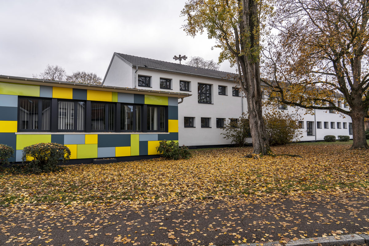 chantier Zolpan biosourcé façade et ITE Ecole Haut Poirier à Mulhouse