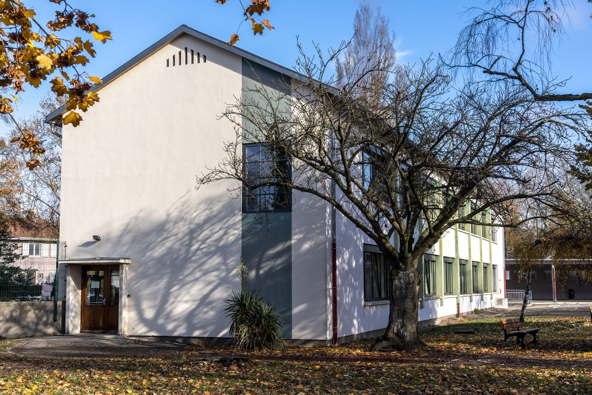 chantier Zolpan biosourcé façade et ITE Ecole Haut Poirier à Mulhouse