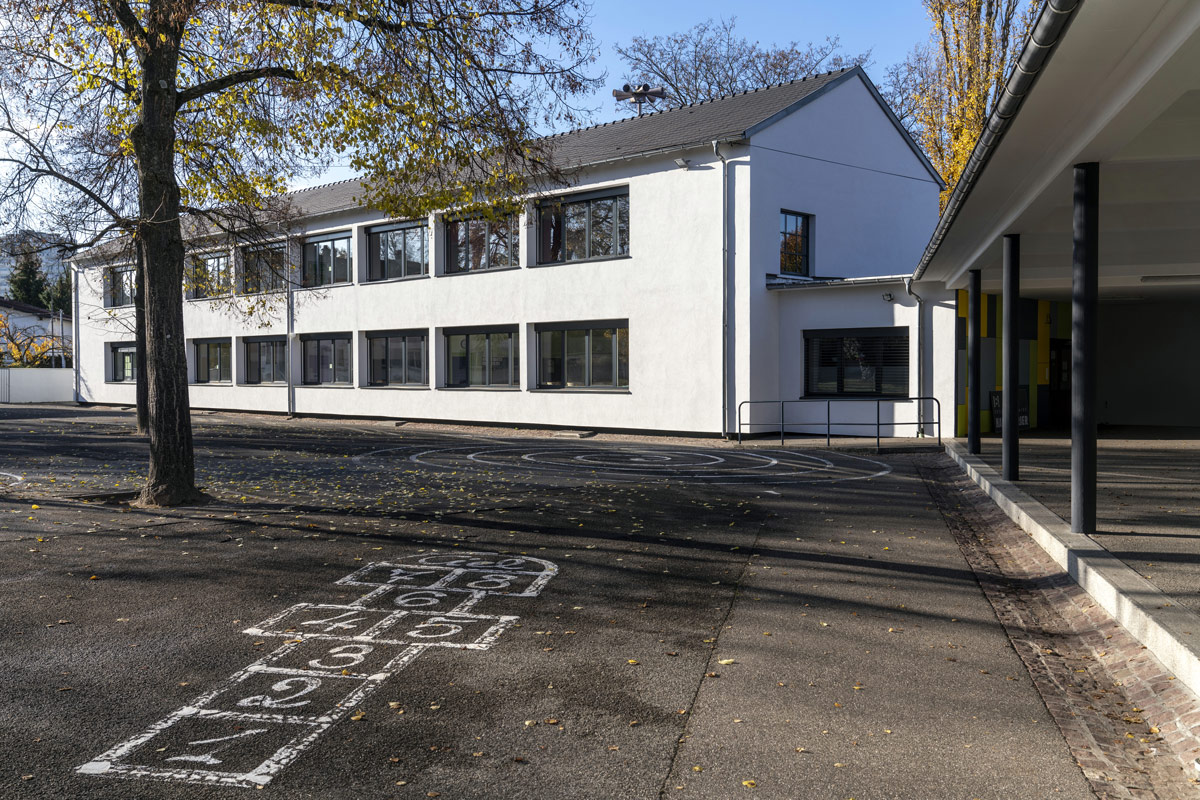 chantier Zolpan biosourcé façade et ITE Ecole Haut Poirier à Mulhouse