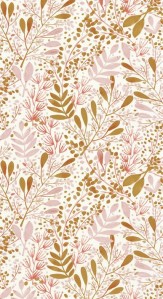 Papier peint motif floral