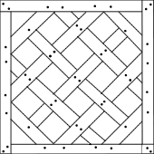 Motifs de pose de parquet contrecollé : Versailles cheville  - Zolpan