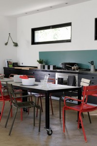 Cuisine blanche, les couleurs à associer avec, inspiration couleur bleu et blanc