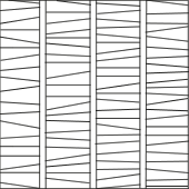 Motifs de pose de parquet contrecollé : en échelle non parallèle - Zolpan